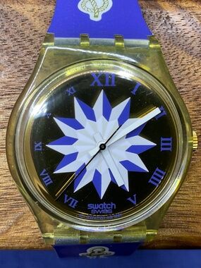 Swatch | Accessories | Swatch Watch Gn27 Bluenel Nwt | Poshmark display picture 3